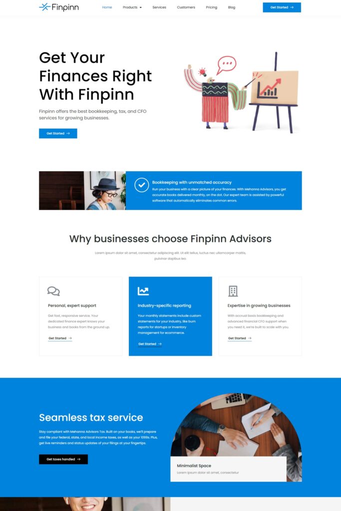 Finpinn Website Design