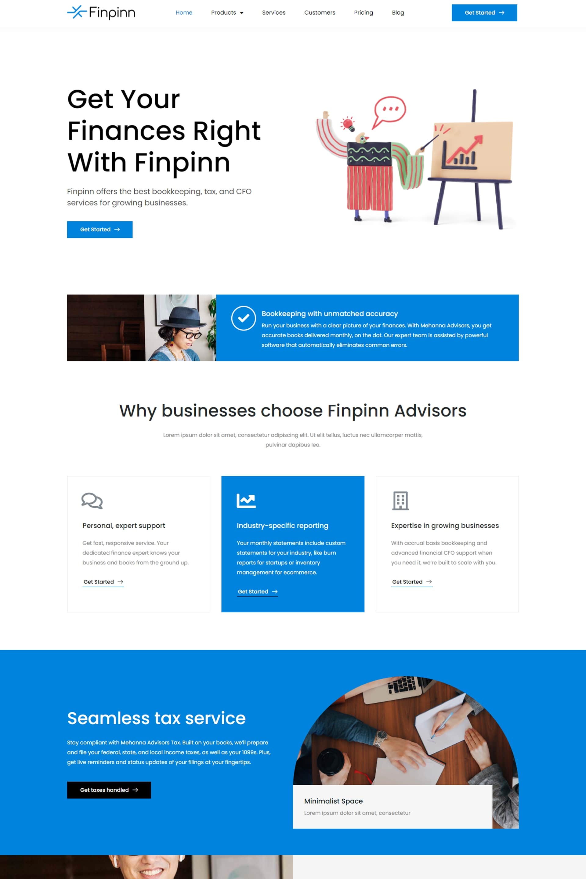 Finpinn website by Finnext